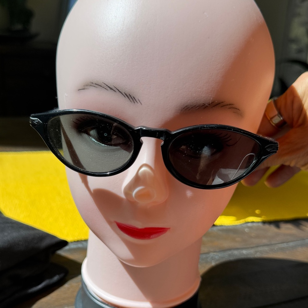 Revo Vintage  Black Cat-Eye Sunglasses